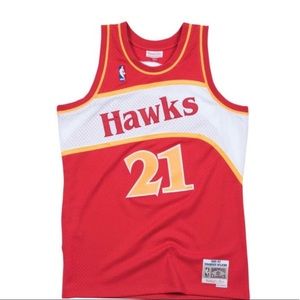 NWT Mitchell & Ness Wilkins '86-'87 Swingman hawks